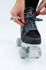 RIO ROLLER LUMINA QUAD SKATES Patine cu rotile negre și gri