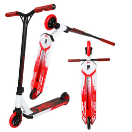 NKD GOAT Stunt scuter alb și roșu wys. 83 cm