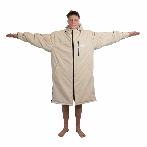 Poncho Poncho Jacket Story Change Robe Cream