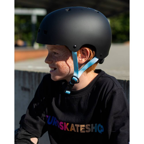 NKX Brain Saver Cască de skateboard negru și albastru