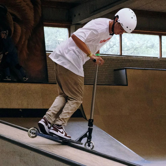 NKX Brain Saver BCG Cască de skateboarding negru și verde L