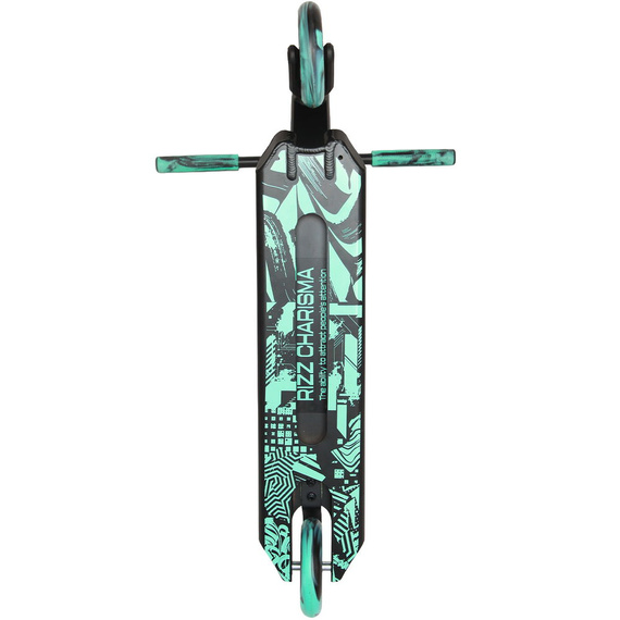 NKD RIZZ Stunt Scooter Mint și negru 85 cm