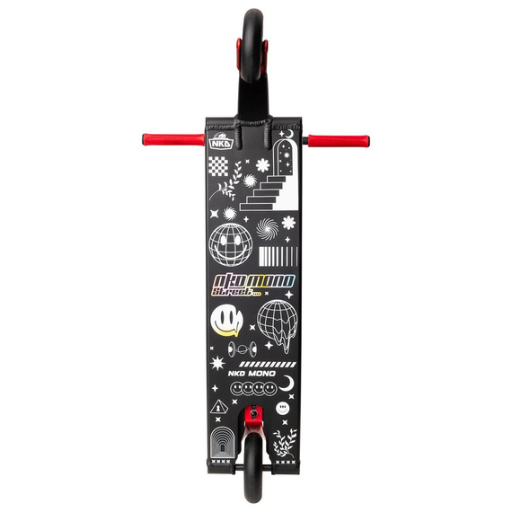 Scuter de performanță NKD Mono negru și roșu wys. 99,3 cm