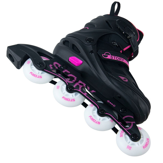 Patine în linie Story Fusion reglabile Pink LED