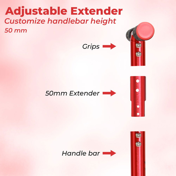 Story Pro Trampoline Scooter performanță Scooter Roșu-Negru 73-78 cm