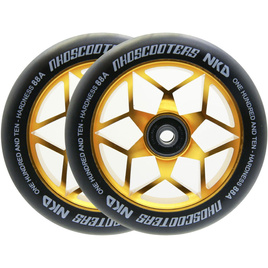 NKD Goat Stunt Scooter Roți negre și aurii 110 mm