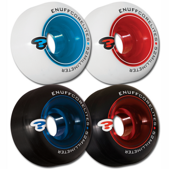 Enuff Corelites Skateboard Wheels negru și roșu 52 mm