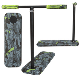 NKD PRO 7.5" Trambulină Scooter Negru și verde lime wys. 60-90 cm
