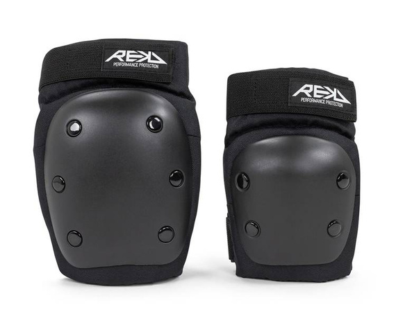 REKD Youth Heavy Duty Double Pad Set Negru