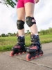 Patine cu rotile reglabile K2 Marlee pentru copii Black-Purple-Coral