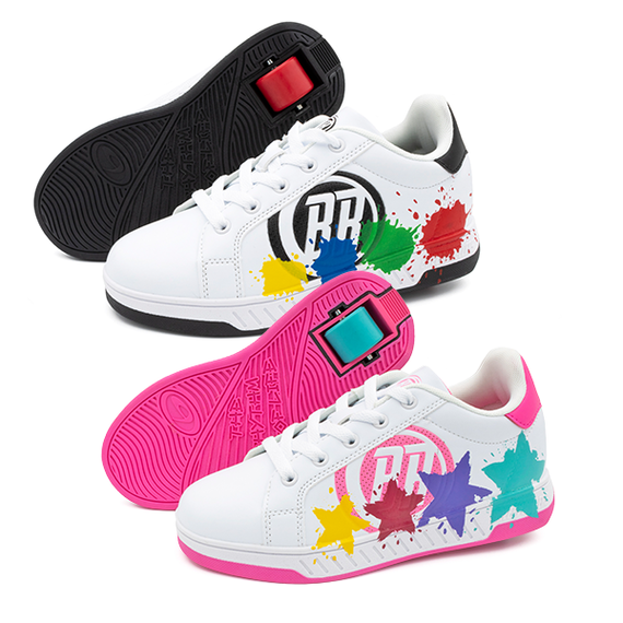 Breezy Rollers Splash roz și alb
