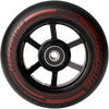 NKD Mono Street Stunt Scooter Roți negre și roșii 115 mm