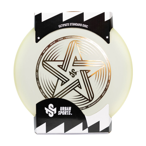 Frisbee Ultimate aruncare disc Urban Sports Gold Star Glow (incandescent) 175g