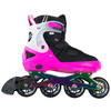 Patine în linie reglabile Story Motion Black Pink și Rainbow