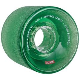 GLOBE Conical Cruiser Wheels Clear Forest Green 65 mm roți pentru skateboard și longboard