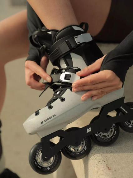 K2 Surge 80 Hardshell Rollers negru și gri
