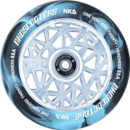 NKD Black Widow albastru / argintiu 120 mm roată scuter