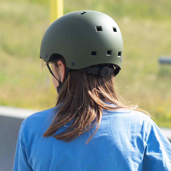 NKX Brain Saver Skateboard Helmet Olive L