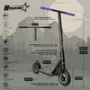 NKD Bullit Off-road Dirt Scooter negru și curcubeu 92 cm