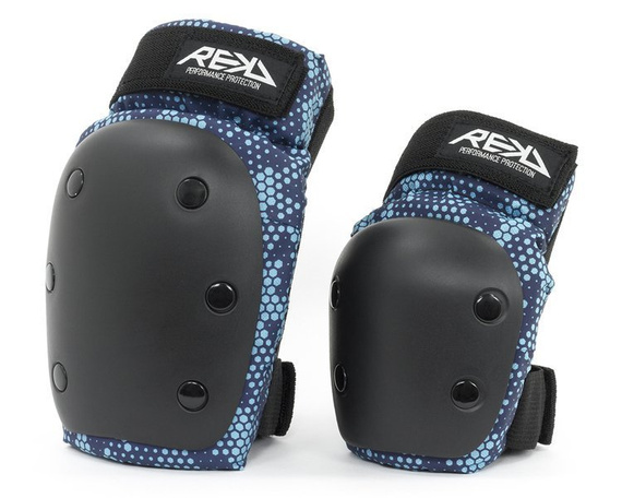 REKD YOUTH HEAVY DUTY DOUBLE PAD SET Protectors Blue M