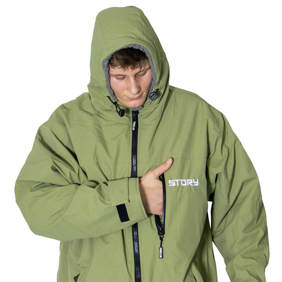 Poncho Poncho Jacket Story Change Robe Army Green Military Green