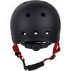 NKX Brain Saver Cască de skateboard negru și roșu