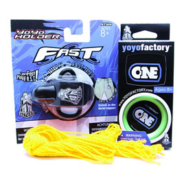 Yoyo set pentru începători YoYoFactory ONE + Suport Yoyo + 10 corzi