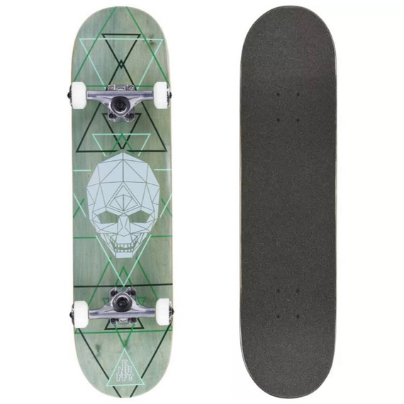 ENUFF GEO SKULL COMPLETE Verde 8.0" Skateboard