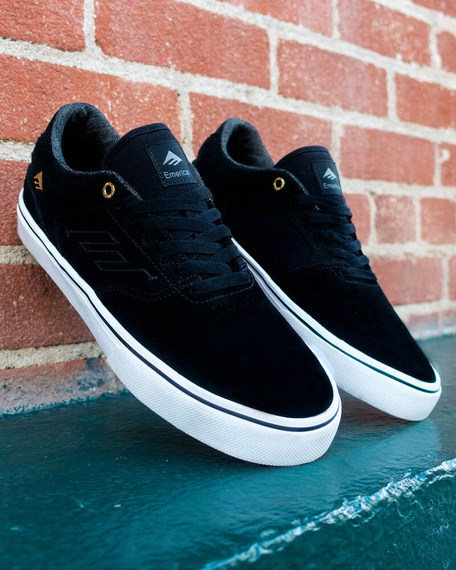 Pantofi EMERICA The Low Vulc Negru/Oro/alb