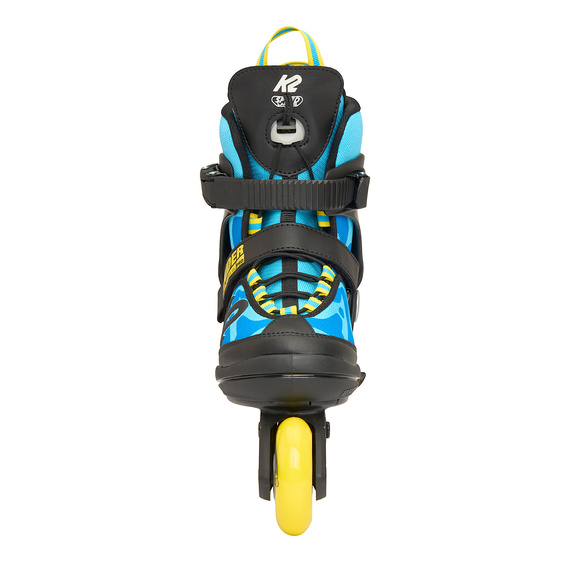 Patine cu rotile reglabile K2 Raider Pro pentru copii Albastru și galben