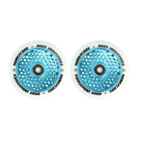 Root Industries Honeycore White Pro Scooter Wheels 2-Pack Albastru 110 mm (2 buc).)