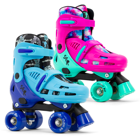 Patine Quad pentru copii reglabile SFR Hurricane IV Tie-Dye