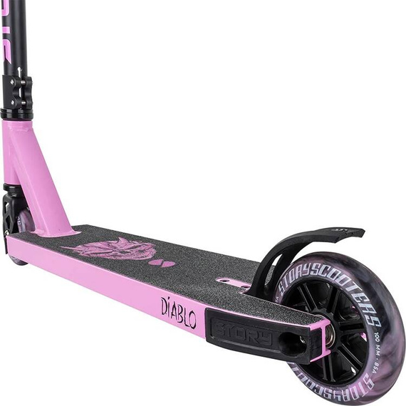 Story Diablo Scooter de înaltă performanță negru și roz. 78 cm
