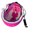 NKX Brain Saver Flower roz și alb Cască de skateboard