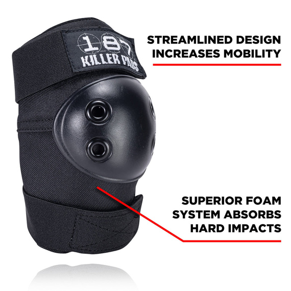 187 Killer Pads Șase pachete de protecție Set negru