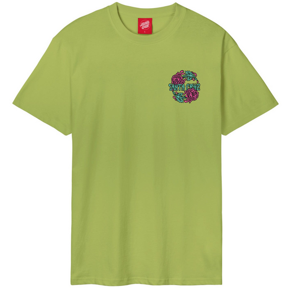 SANTA CRUZ Dressen Rose Crew Two T-Shirt Green Apple