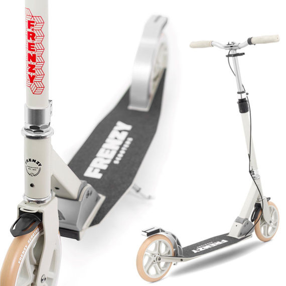 Frenzy 205mm Dual Brake V4 Recreational City Scooter Cream