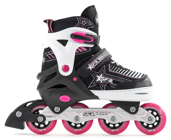 Patine cu rotile reglabile în linie SFR Pulsar Pink M
