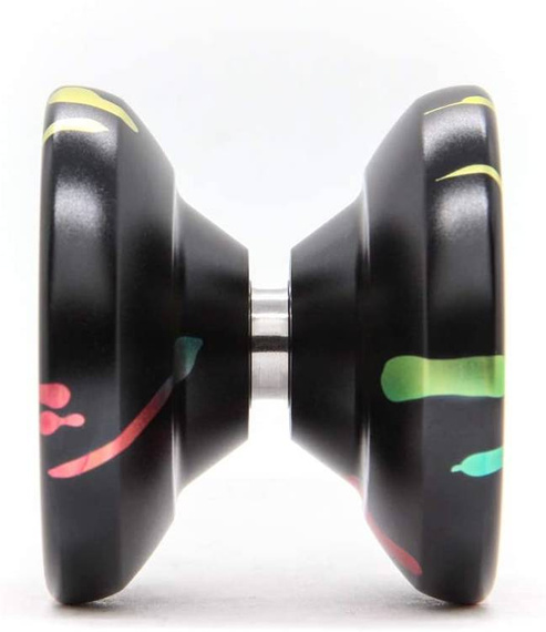 Yoyo de metal pentru utilizatori avansați YoYoFactory Shutter Splash Black Rainbow