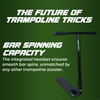 NKD Pro Trampoline performanță Scooter negru wys. 85 cm