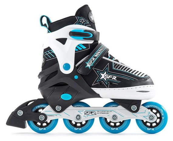 Patine cu rotile în linie reglabile SFR Pulsar Blue S