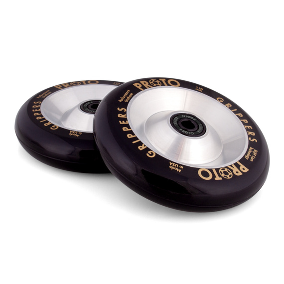 Proto Full Core Grippers Pro Scooter Wheels Silver 110 mm (2 buc).)