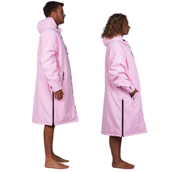 Poncho Poncho Jacket Story Change Robe Roz deschis