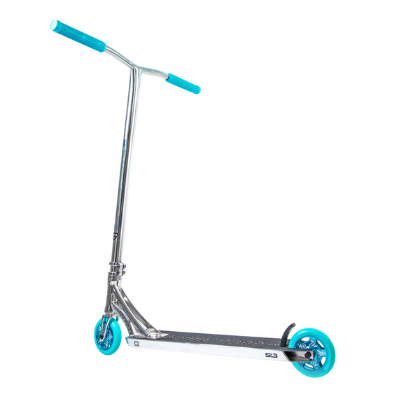 Trotinetă freestyle CORE SL3 Complete Stunt Scooter Chrome Teal înălțime 92,5 cm