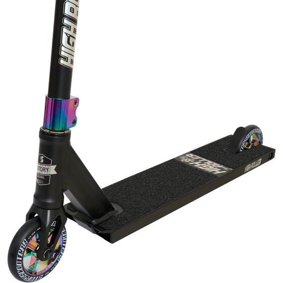 Story High Roller Street stunt scuter Negru și curcubeu 87 cm