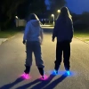Patine în linie Story Midnight reglabile Negru și roz LED