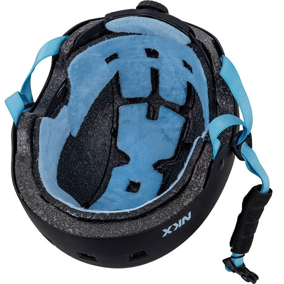 NKX Brain Saver Cască de skateboard negru/albastru M