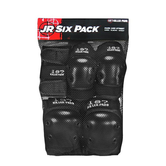 Protectori pentru copii 187 Killer Pads Six Pack Set Black Jr