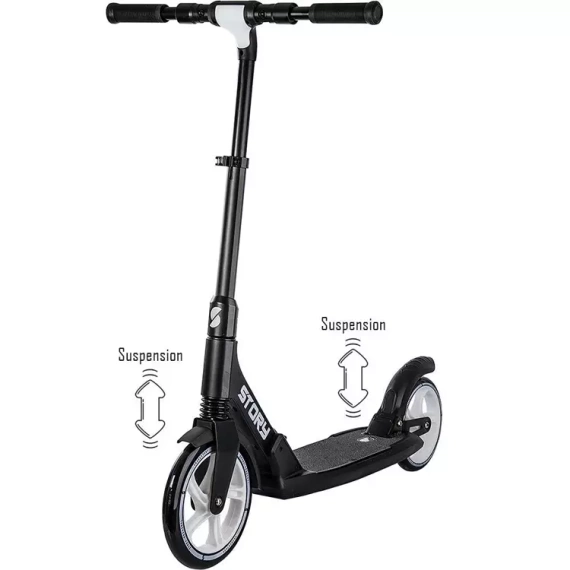 Scuter de transport cu suspensie Story Metro Black