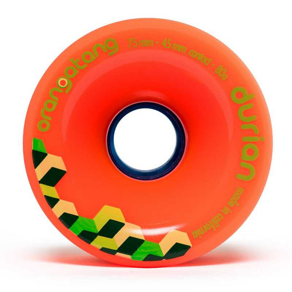 Orangatang Durian Longboard Roți Orange 75mm 80A
